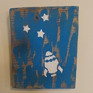 Handmade Rocket Sign